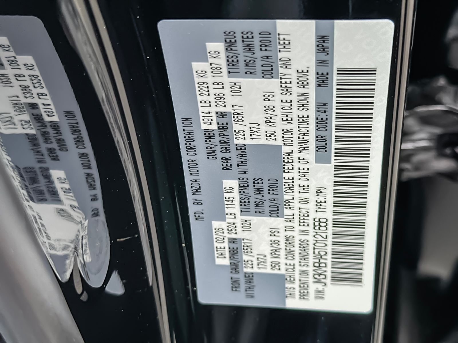 New 2026 Jet Black Mica Mazda 2.5 S Select AWD image 26