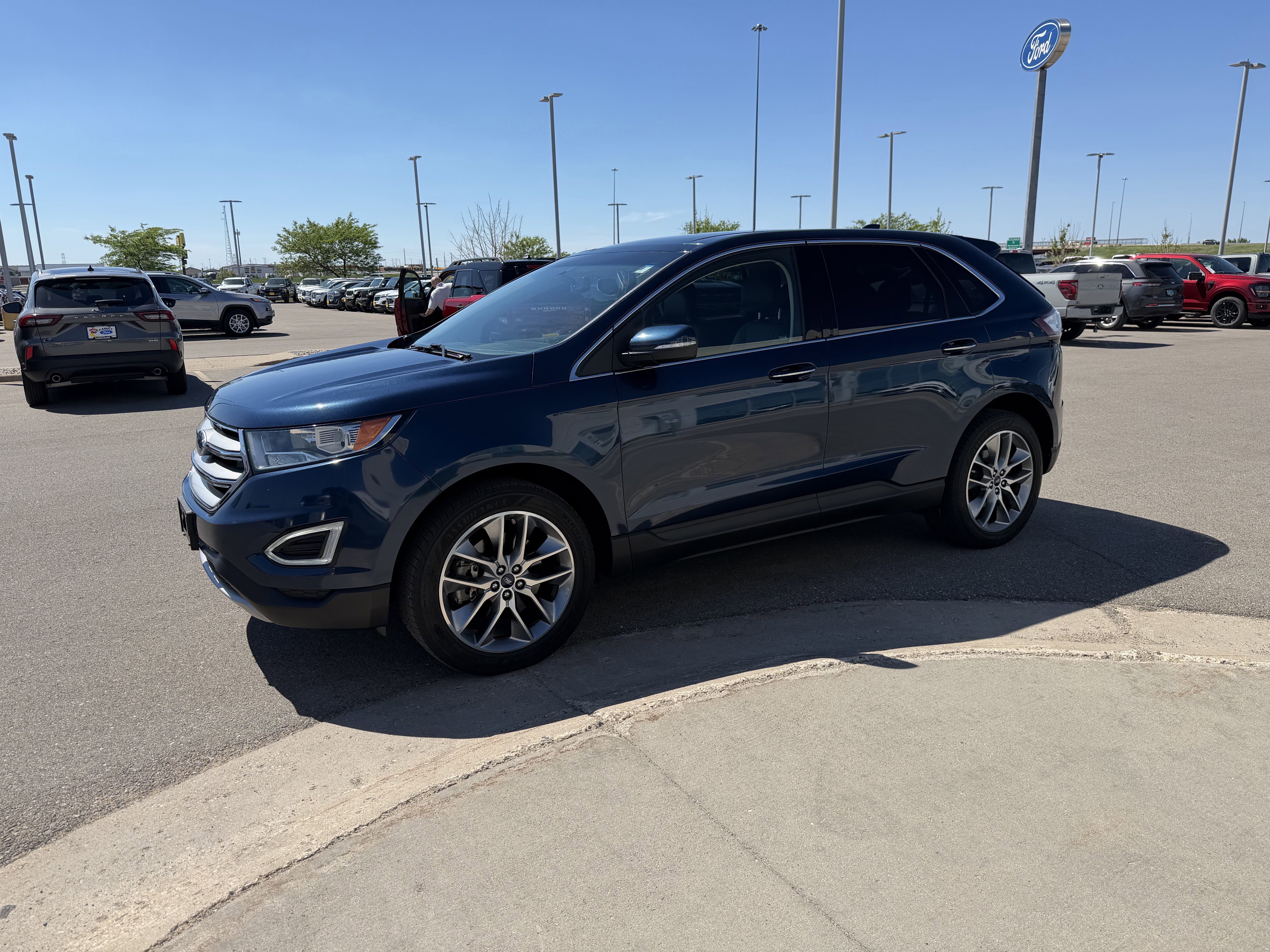 Used 2017 Blue Jeans Metallic Ford Titanium image 2