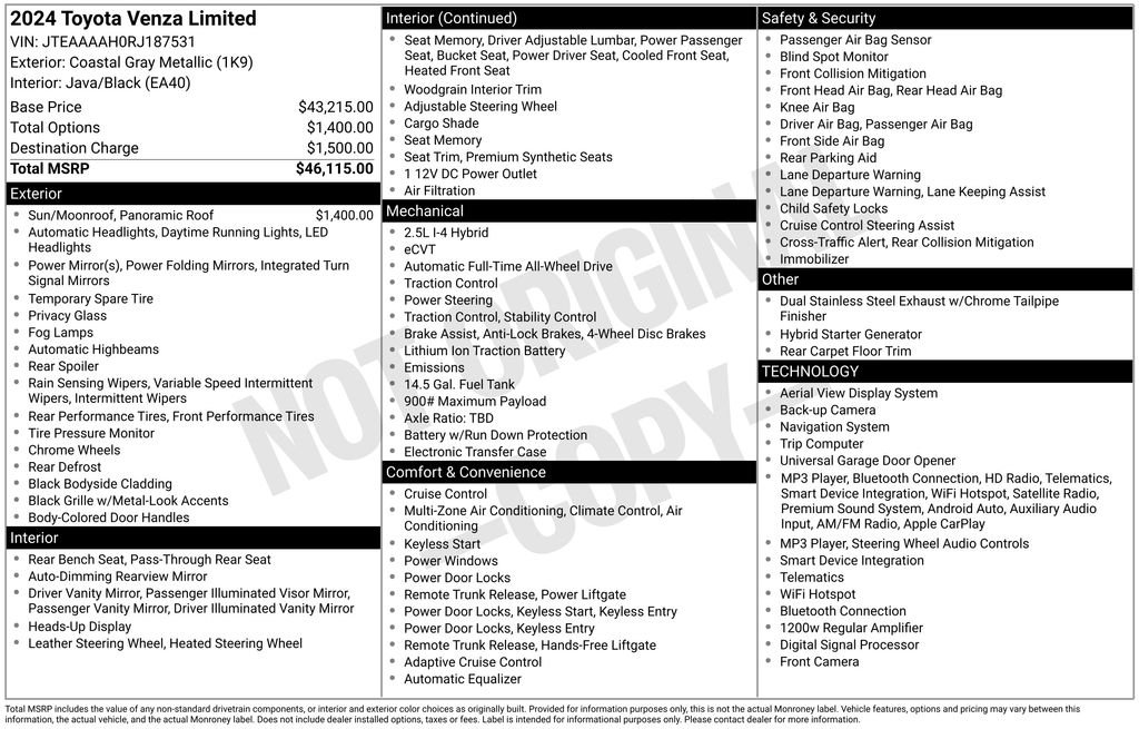 Used 2024 Gray Toyota Limited image 2