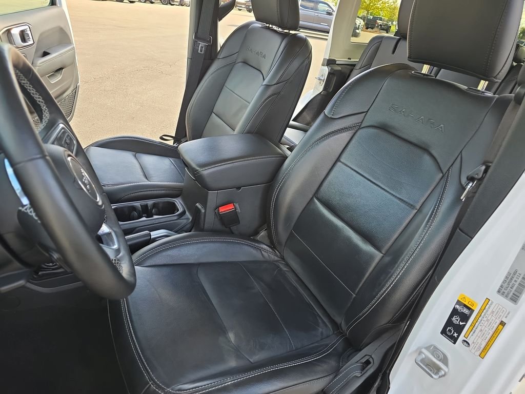 Used 2021 White Jeep Unlimited Sahara 4xe image 16