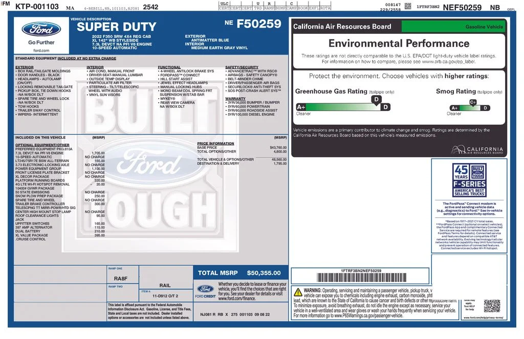 Used 2022 Blue Metallic Ford XL image 24