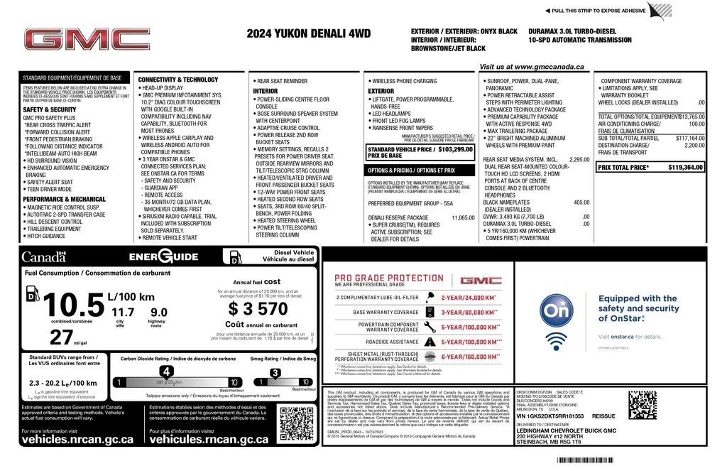 Certified Used 2024 Black GMC Denali image 2