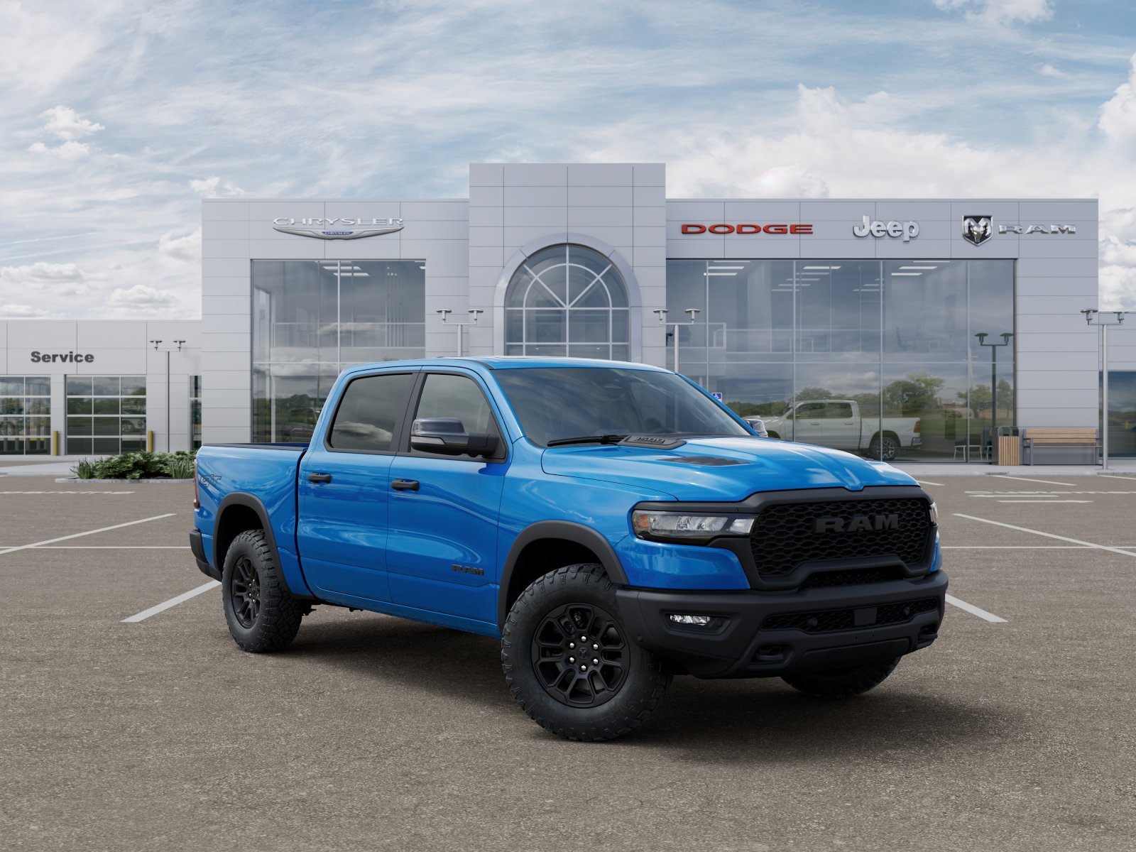 New 2026 Hydro Blue Pearl-Coat Exterior Paint RAM Rebel image 17