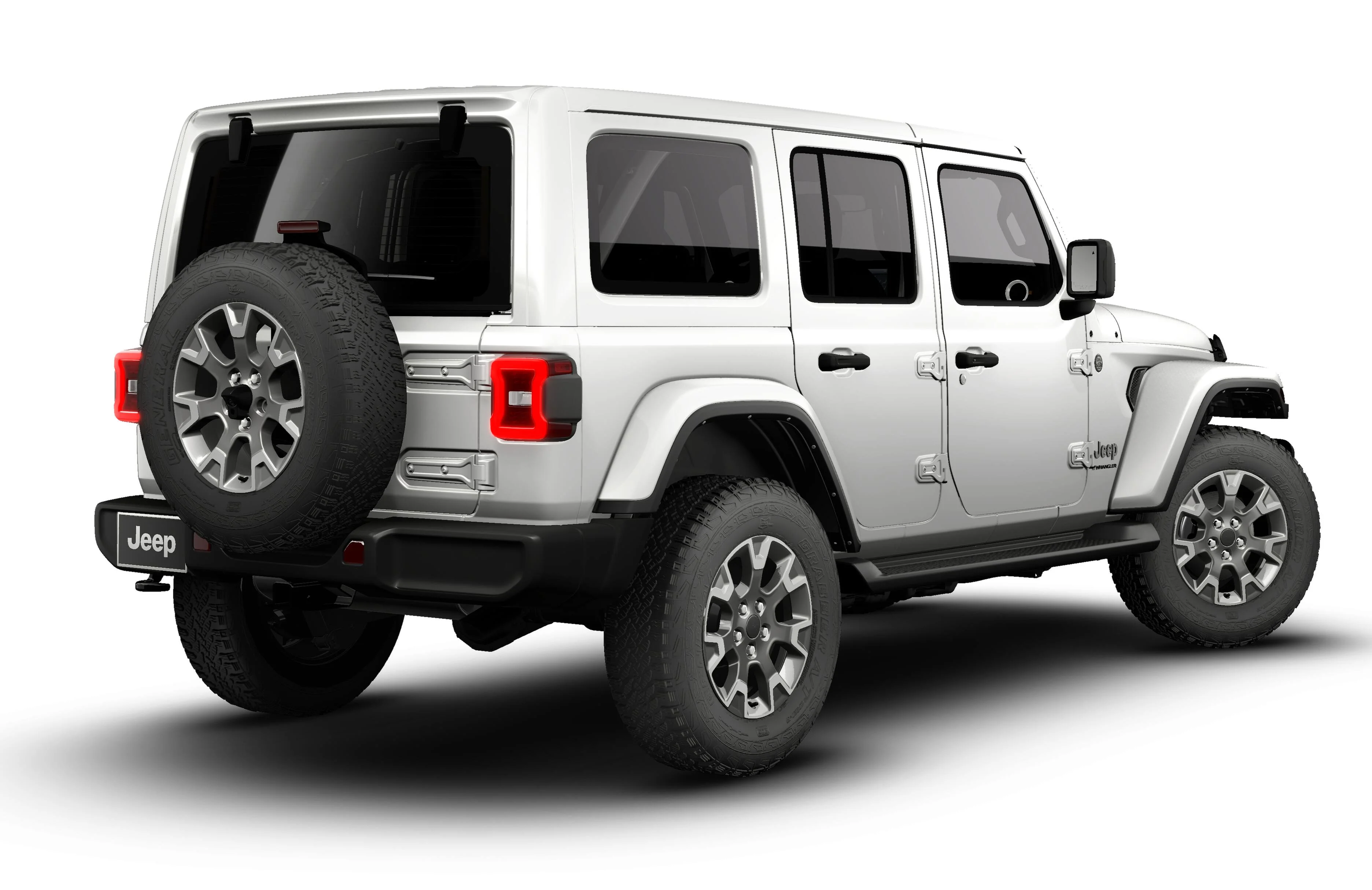 New 2026 Bright White Clear-Coat Exterior Paint Jeep Sahara image 14