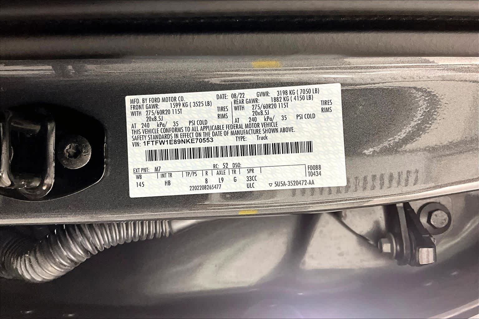 Certified Used 2022 Carbonized Gray Ford LARIAT image 30