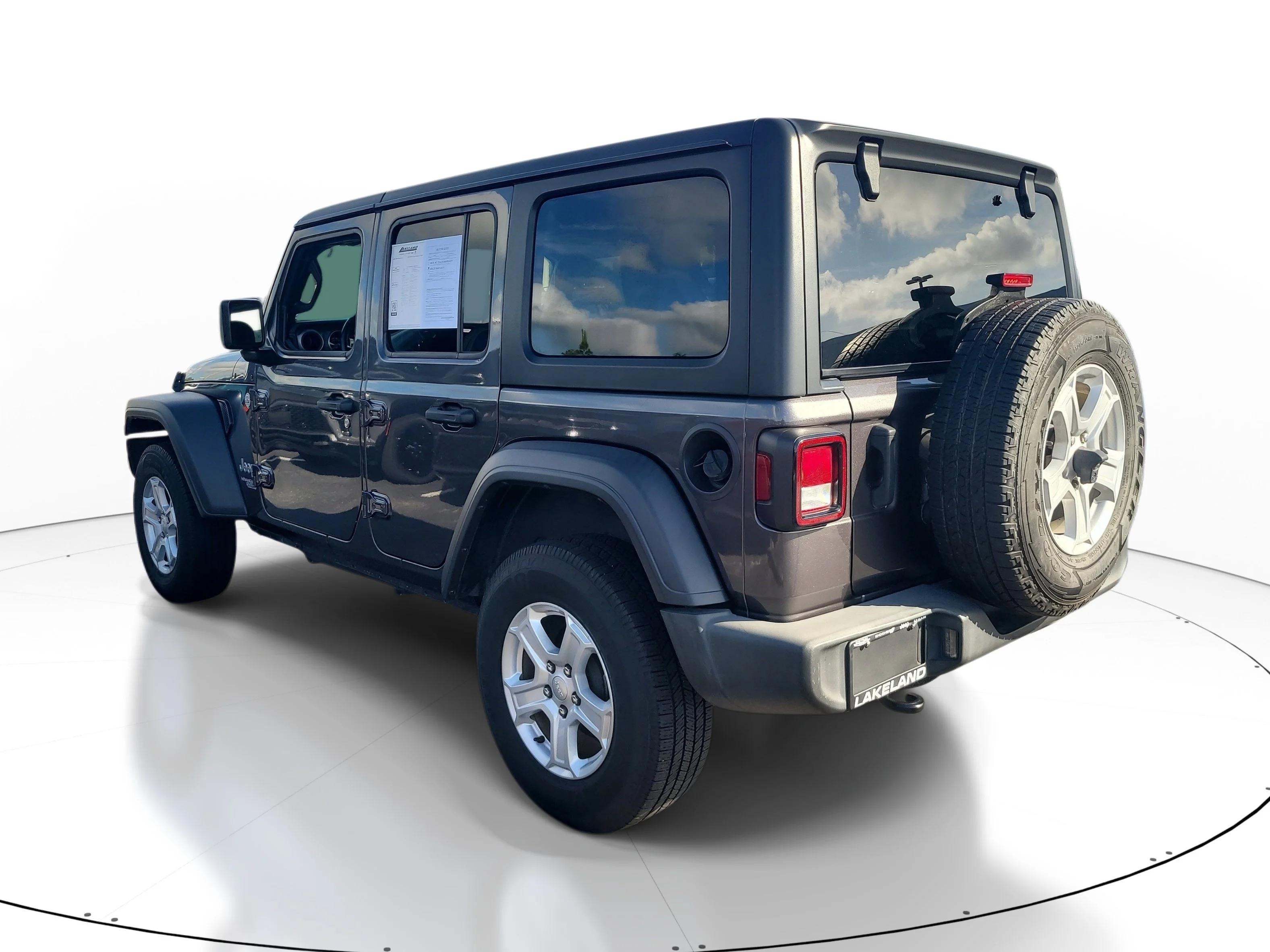 Used 2021 Granite Crystal Metallic Clearcoat Jeep Unlimited Sport S image 6