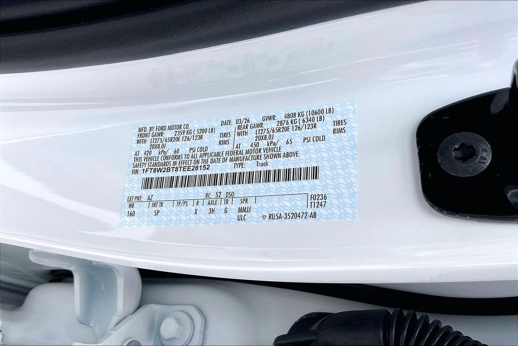 New 2026 Star White Metallic Tri-Coat Ford King Ranch image 11
