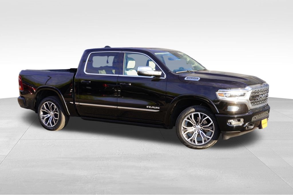Certified Used 2024 Diamond Black Crystal Pearlcoat Ram Limited image 3
