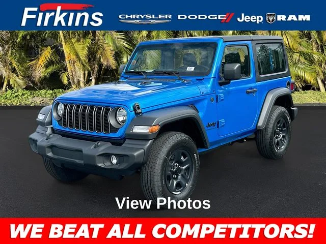 New 2026 Jeep Wrangler Sport 2-door in Bradenton #J26080 | Firkins