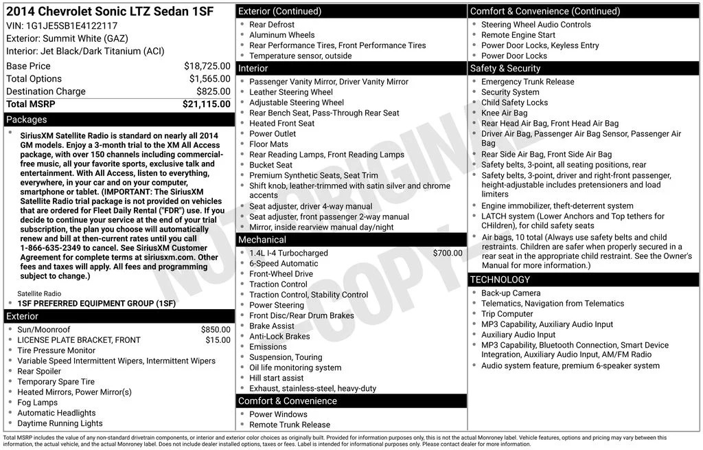 Used 2014 White Chevrolet LTZ image 6