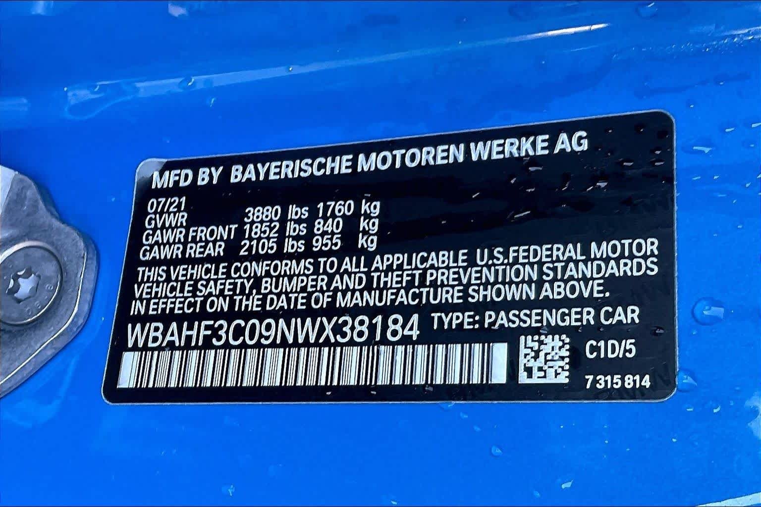Used 2022 Misano Blue Metallic BMW sDrive30i image 30