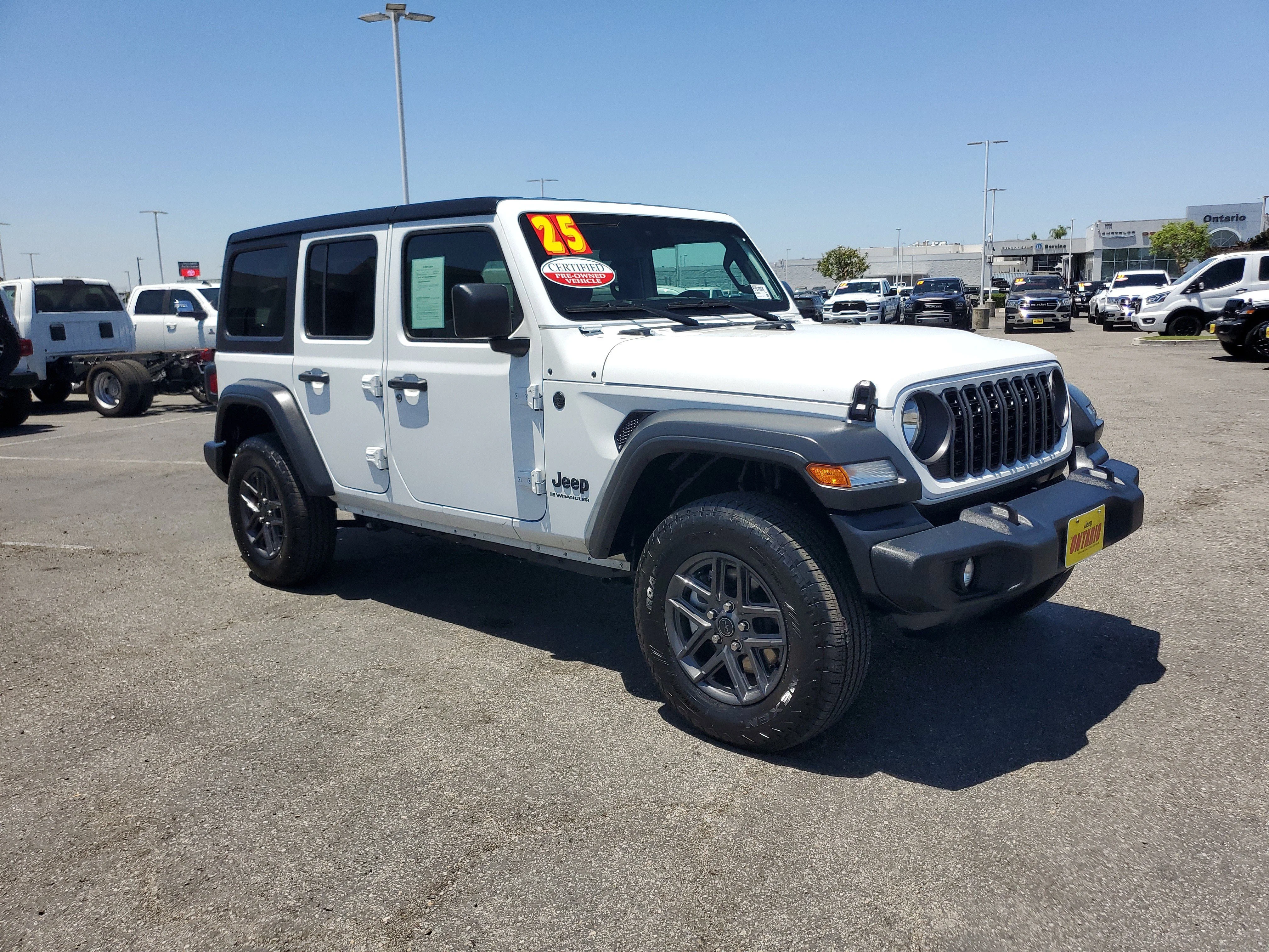 Certified Used 2025 White Jeep Sport S image 29