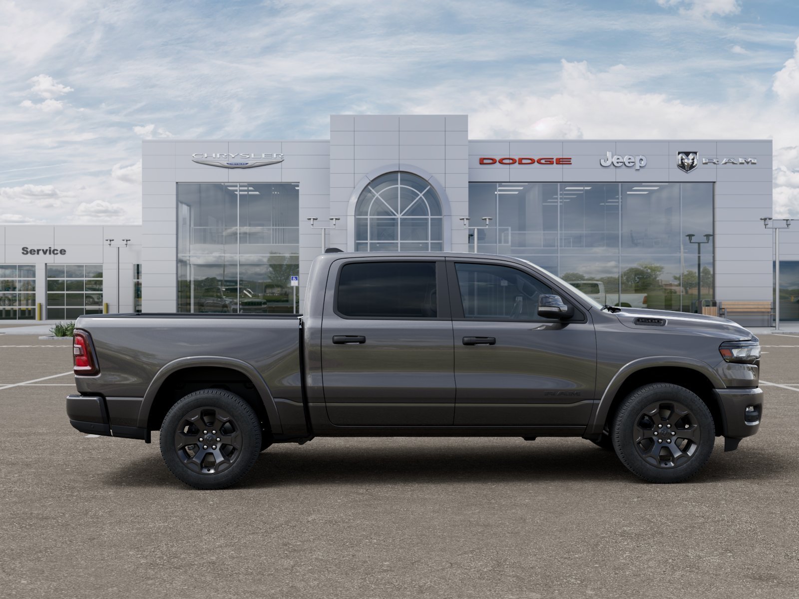 New 2026 Granite Crystal Metallic Clear-Coat Exterior Paint RAM Big Horn image 49
