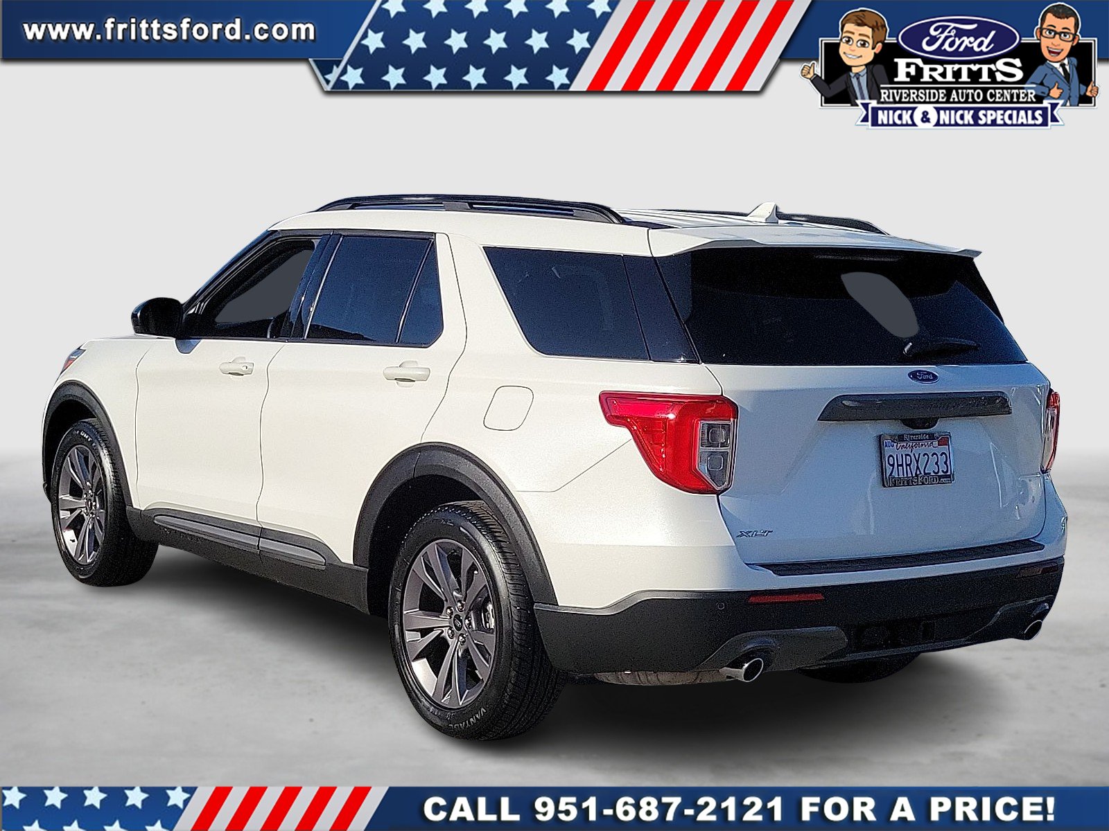 Certified Used 2023 White Metallic Ford XLT image 3
