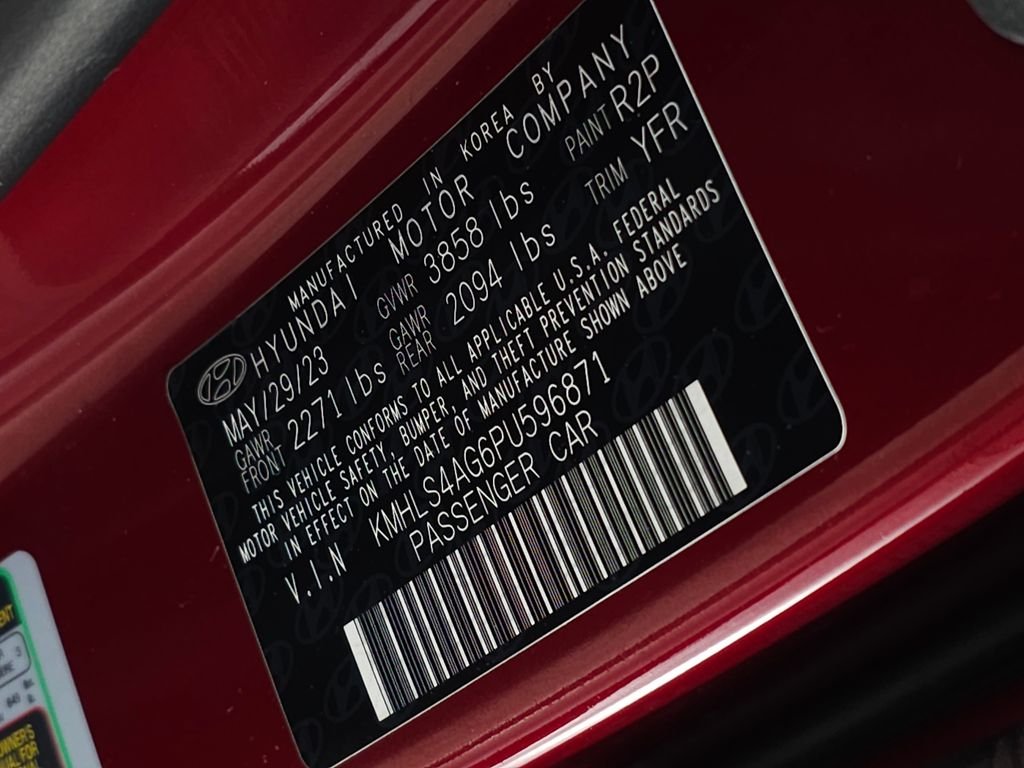 Certified Used 2023 Ultimate Red Hyundai SEL image 32