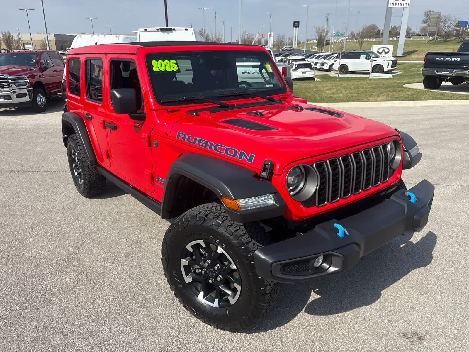 Used 2025 Jeep Wrangler 4xe Rubicon 4XE with VIN 1C4RJXR62SW602919 for sale in Kansas City