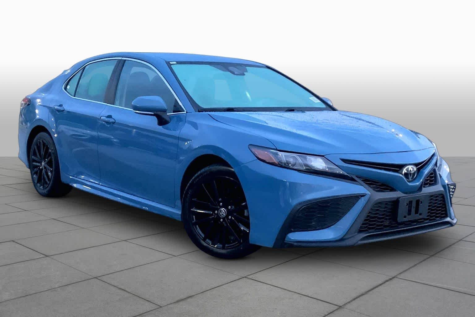 Used 2024 Cavalry Blue Toyota SE image 3