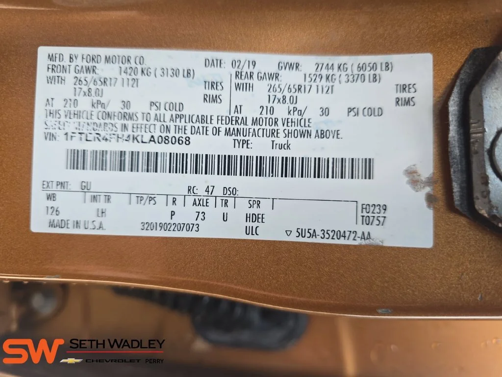 Used 2019 Orange Ford XLT image 34