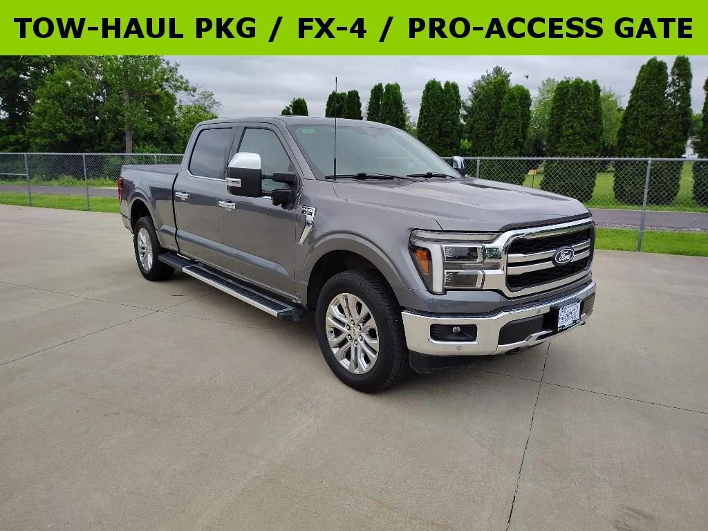 Used 2025 Carbonized Gray Metallic Ford LARIAT image 2