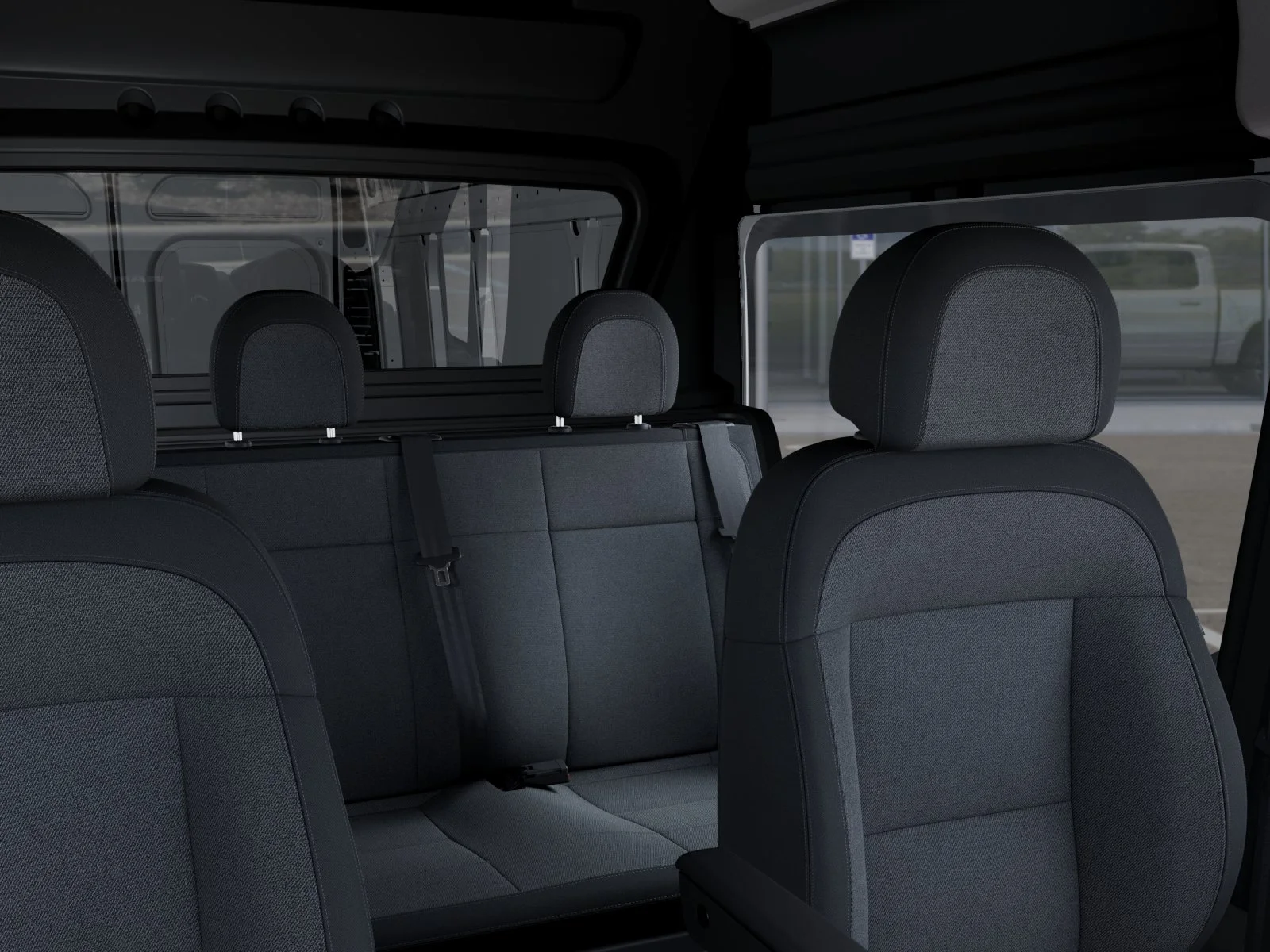New 2025 Bright White Clearcoat RAM High Roof image 53