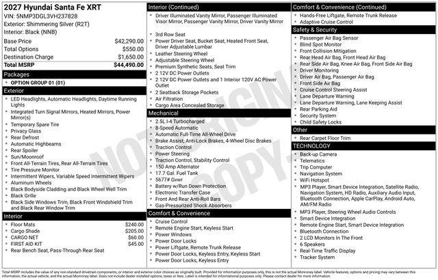 New 2027 Silver Hyundai XRT AWD image 26