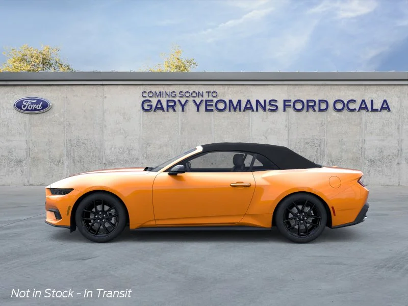 New 2026 Orange Fury Metallic Tri-coat Ford EcoBoost® Convertible image 3