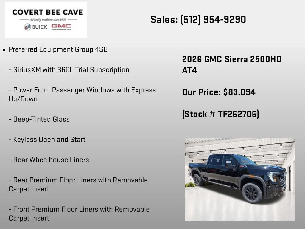 New 2026 Onyx Black GMC AT4 image 7