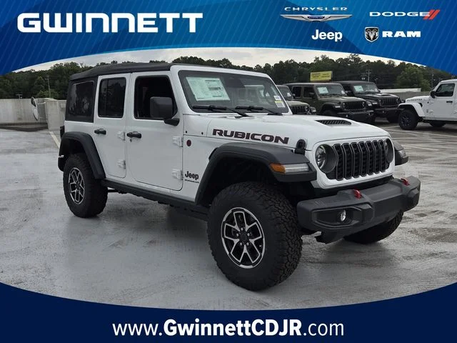 New 2026 Bright White Clear-Coat Exterior Paint Jeep Rubicon image 1