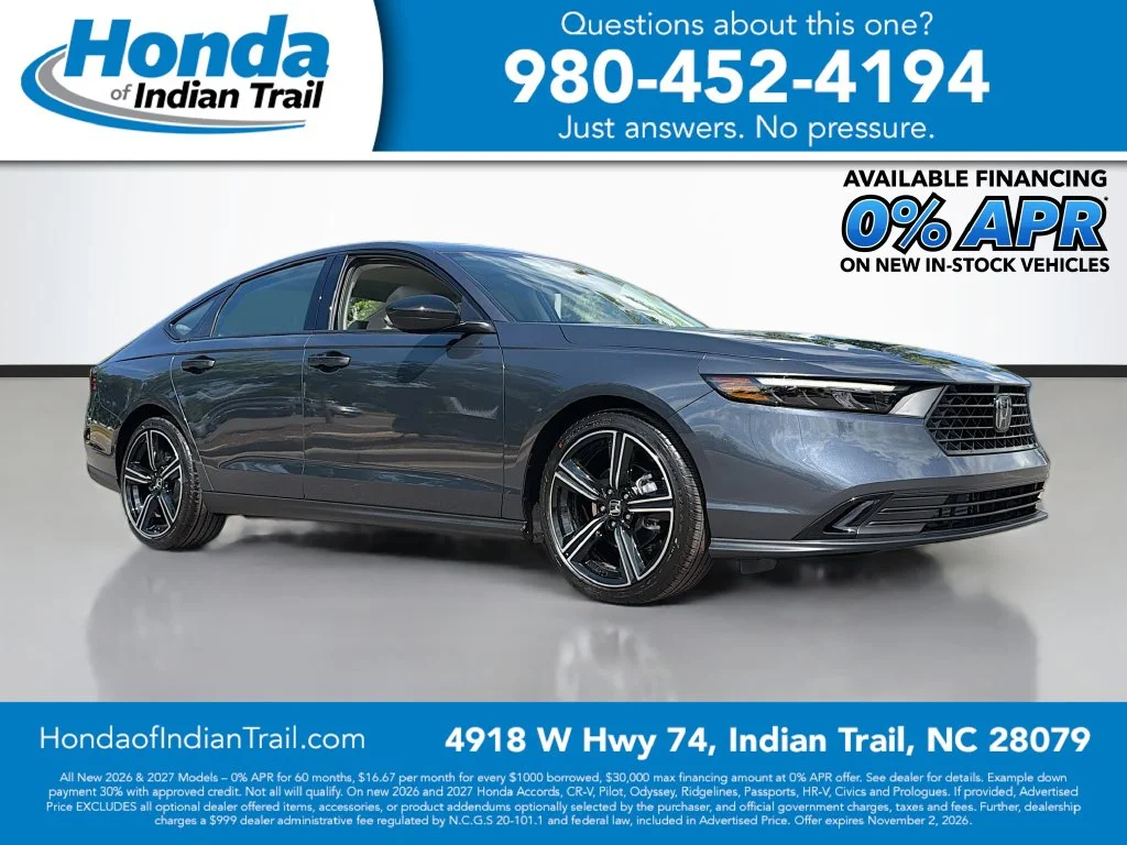 New 2026 Meteorite Gray Metallic Honda SE image 1