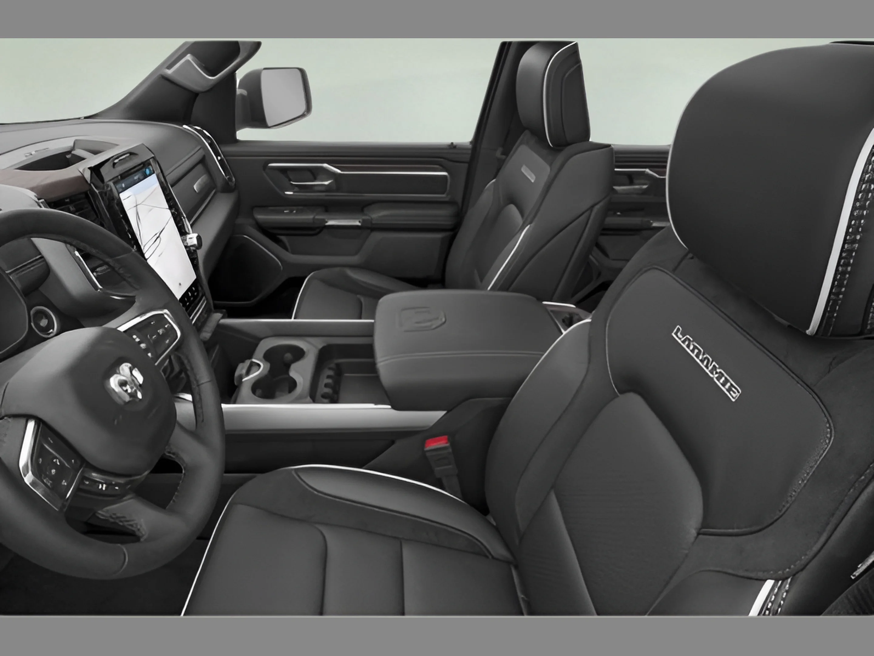 New 2027 Diamond Black Crystal Pearl-Coat Exterior Paint RAM Laramie image 8