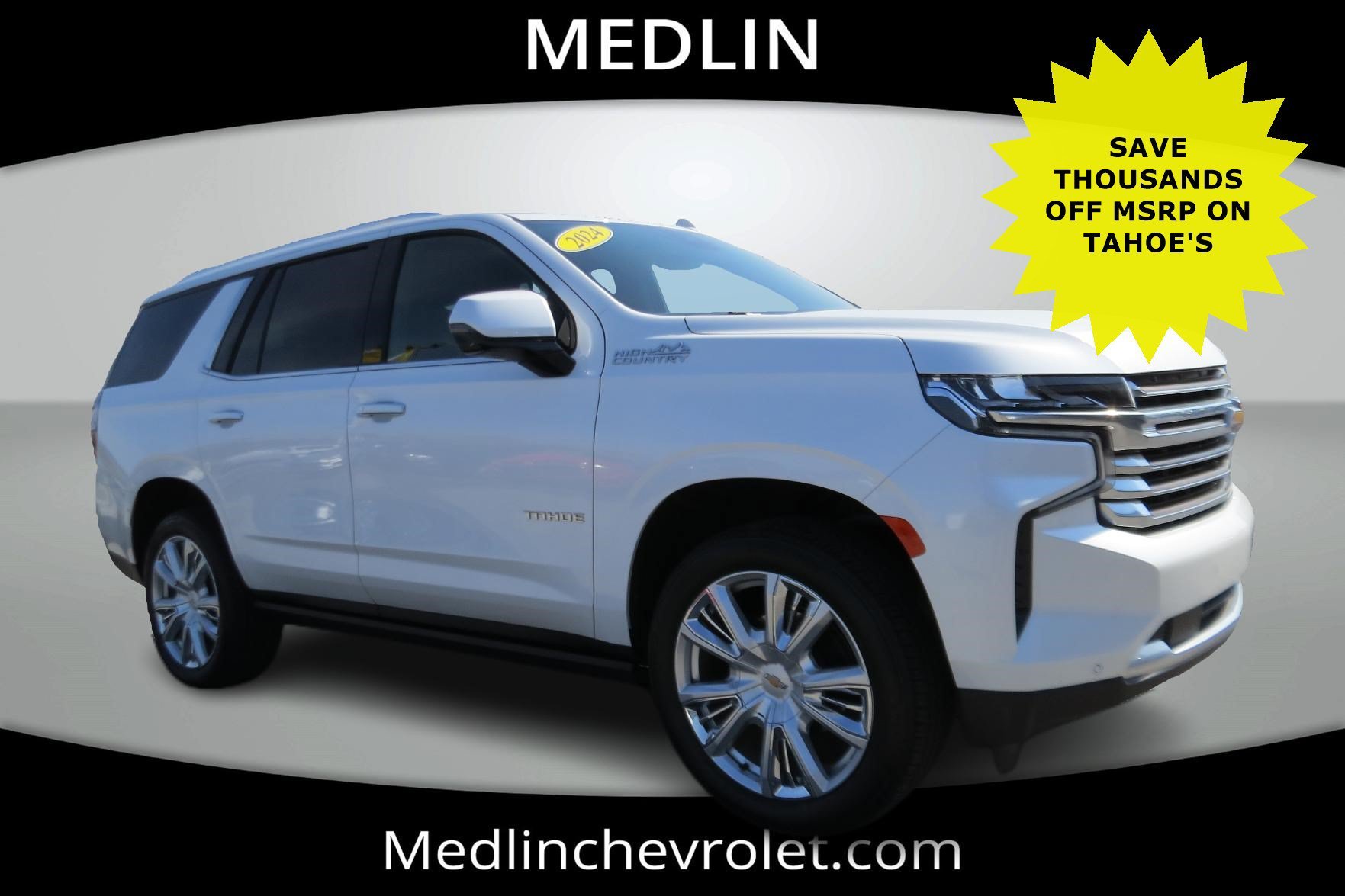 Used 2024 Iridescent Pearl Tricoat Chevrolet High Country image 1