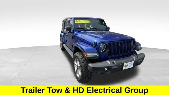 Used 2020 Blue Jeep Unlimited Sahara image 9