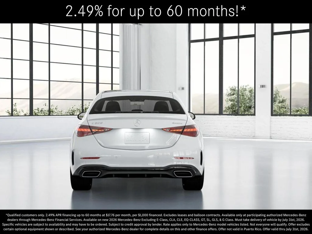New 2026 Polar White Mercedes-Benz C 300 image 25