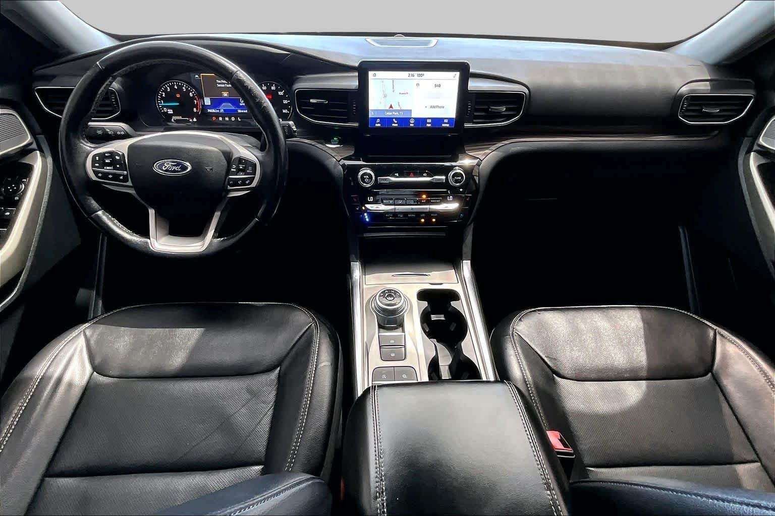 Used 2021 Agate Black Metallic Ford Limited image 16