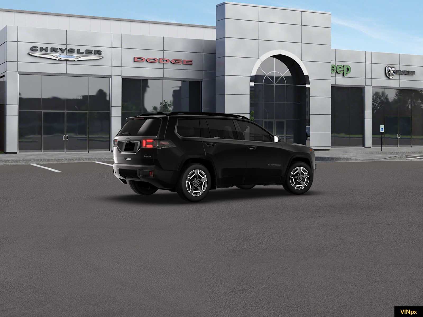 New 2026 Diamond Black Crystal Pearlcoat Jeep Limited image 8