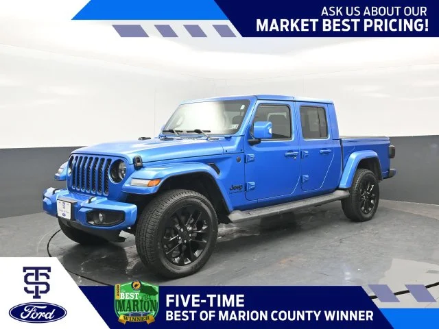 Certified Used 2022 Hydro Blue Pearlcoat Jeep High Altitude image 1