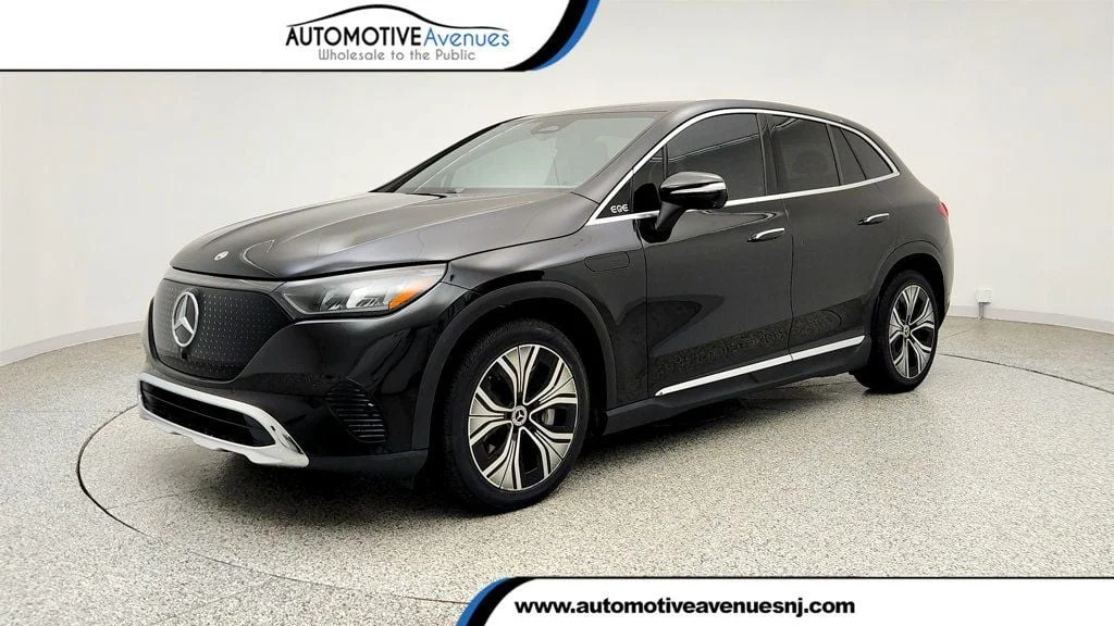 Used 2024 Obsidian Black Metallic Mercedes-Benz EQE 350+ SUV w/ Nappa Leather & Ventilated Seats image 1