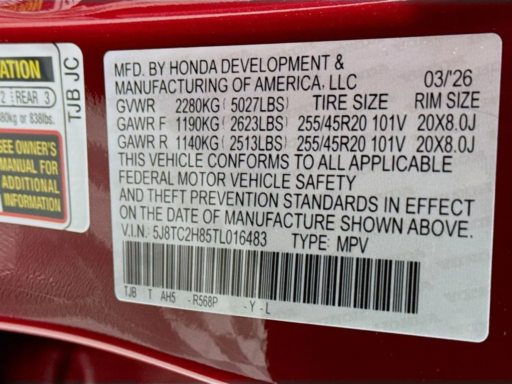 New 2026 Performance Red Pearl Acura A-Spec Advance Package image 33