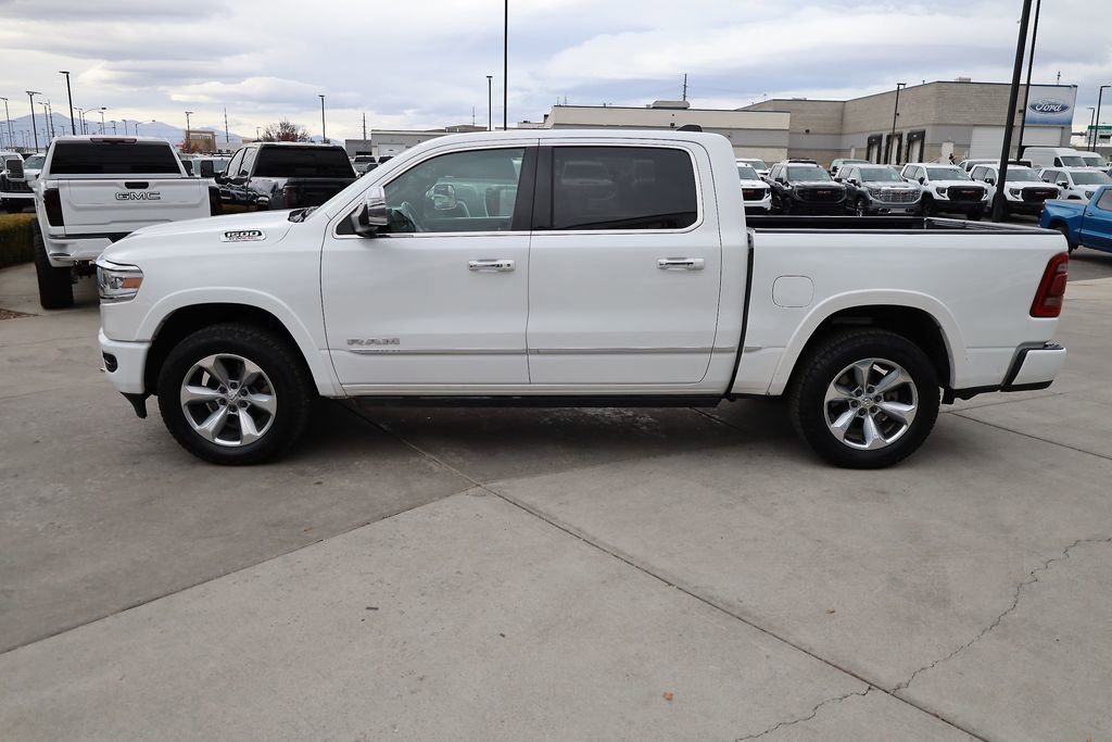 Used 2021 Ivory White Tri-Coat Pearlcoat Ram Limited image 3