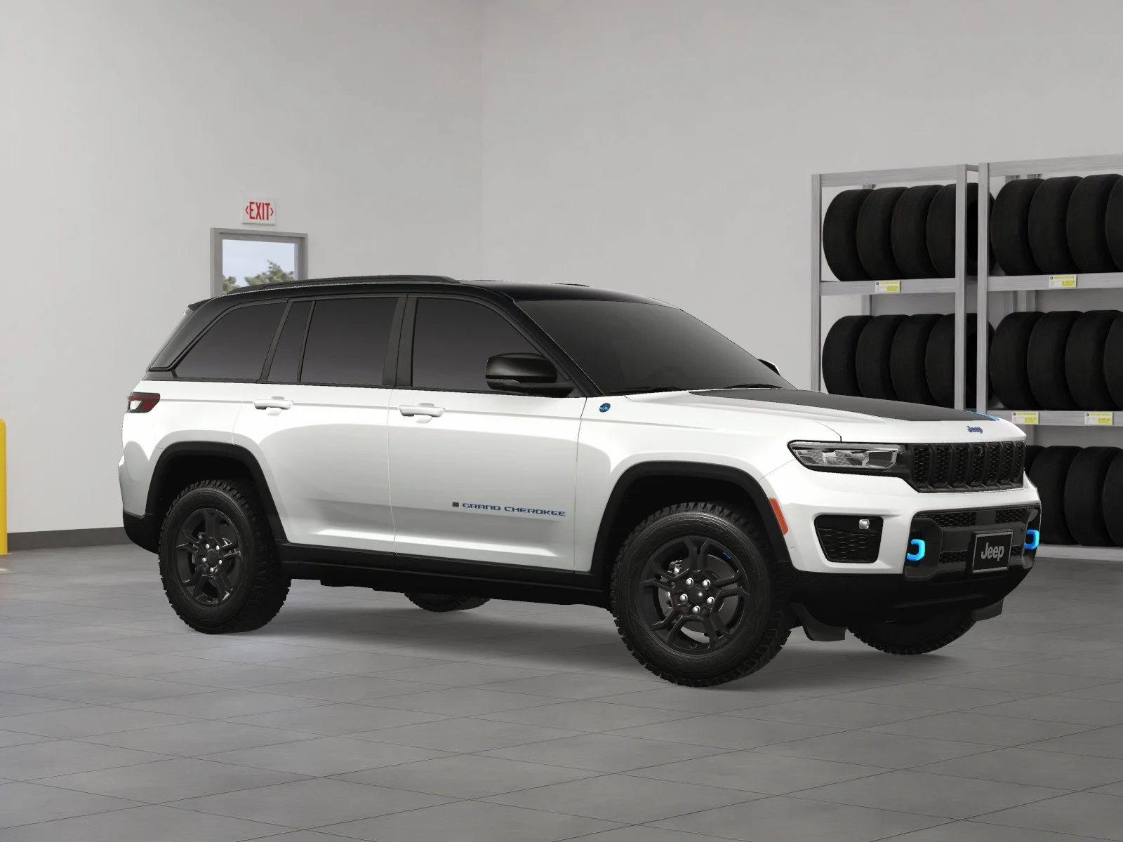New 2024 Bright White Clearcoat Jeep Trailhawk 4xe image 36