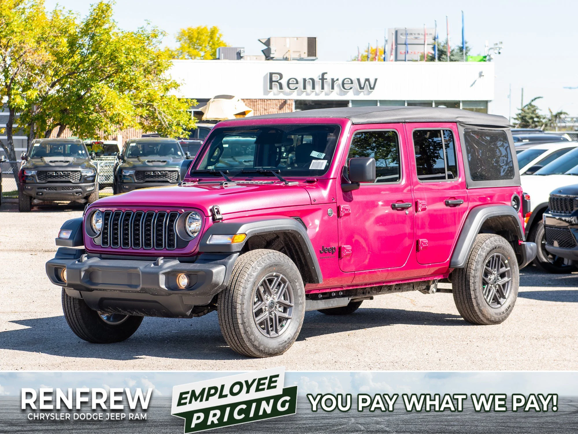 New 2026 limited edition tuscadero pearl Jeep Sport S* 4 Door 4x4, Soft Top, Rare Colour, Heated Seats, Remote Start image 1