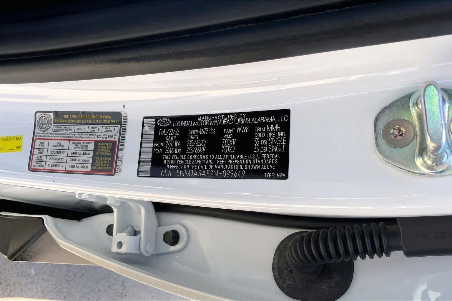 Used 2022 Quartz White Hyundai SE image 36