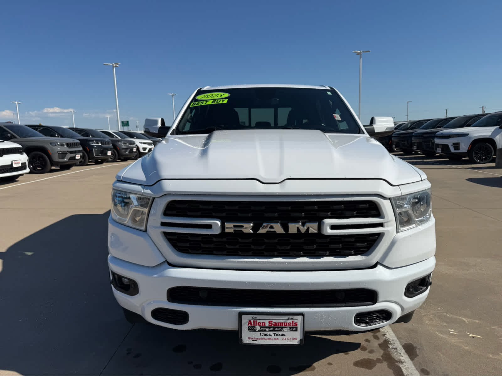 Used 2023 Bright White Clearcoat Ram Big Horn image 3