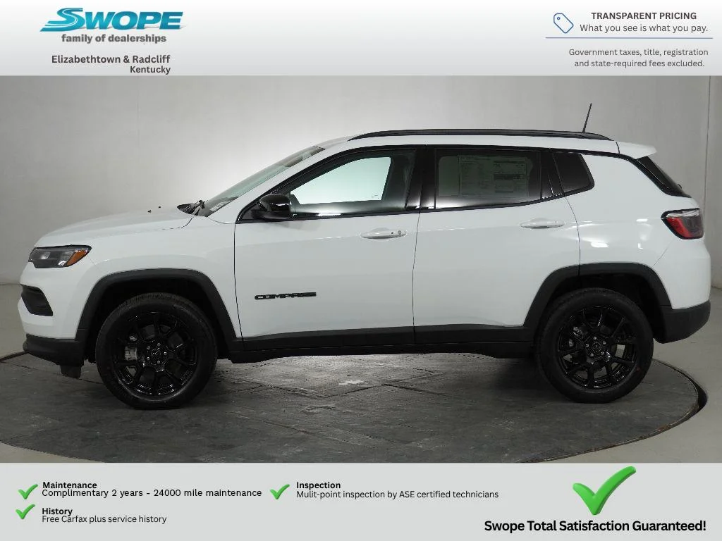 New 2026 Bright White Clear-Coat Exterior Paint Jeep Latitude Altitude image 6