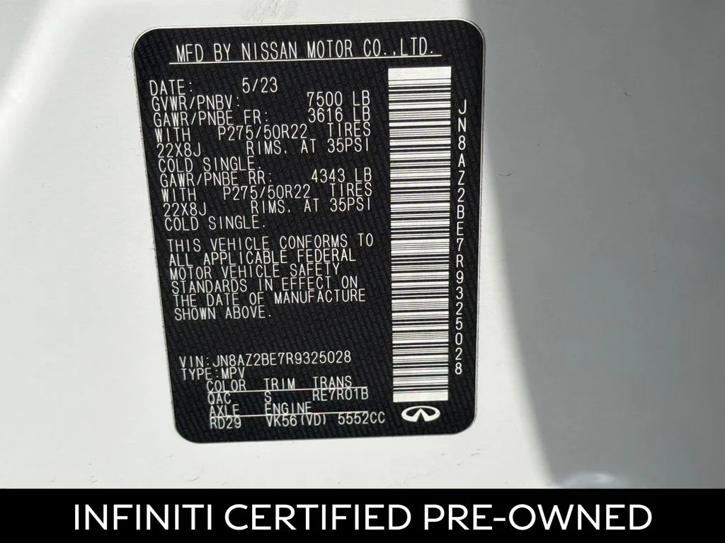 Certified Used 2024 Moonstone White INFINITI Sensory image 29