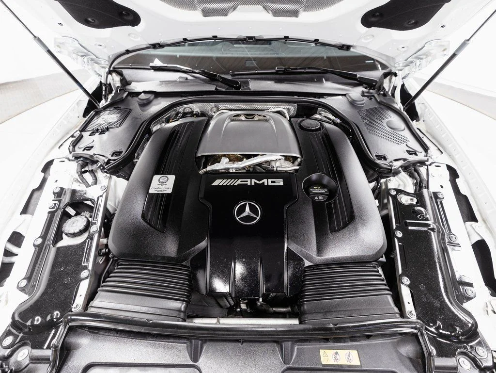 Used 2022 MANUFAKTUR Moonlight White Metallic Mercedes-Benz SL 55 AMG® image 38