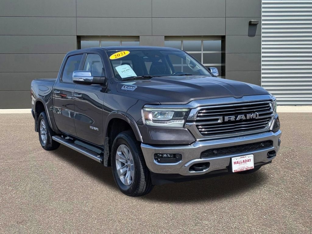 Used 2021 Granite Crystal Metallic Clearcoat Ram Laramie image 3