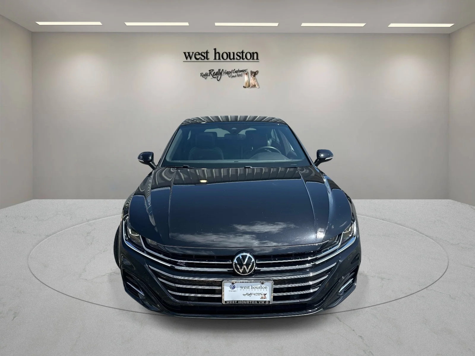 Certified Used 2023 Deep Black Pearl Volkswagen SEL R-Line 4MOTION image 2