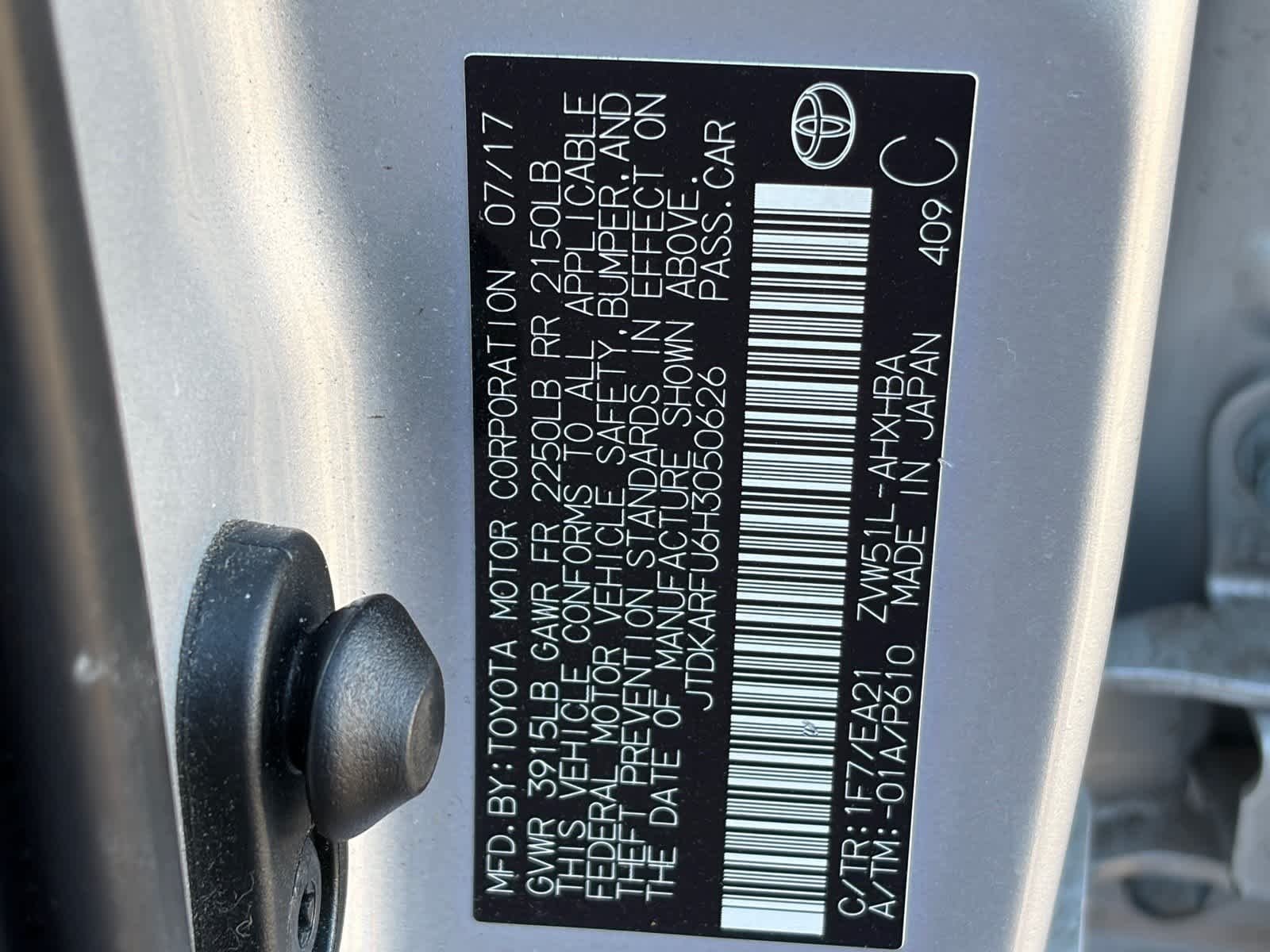 Used 2017 Classic Silver Metallic Toyota Three Touring image 18
