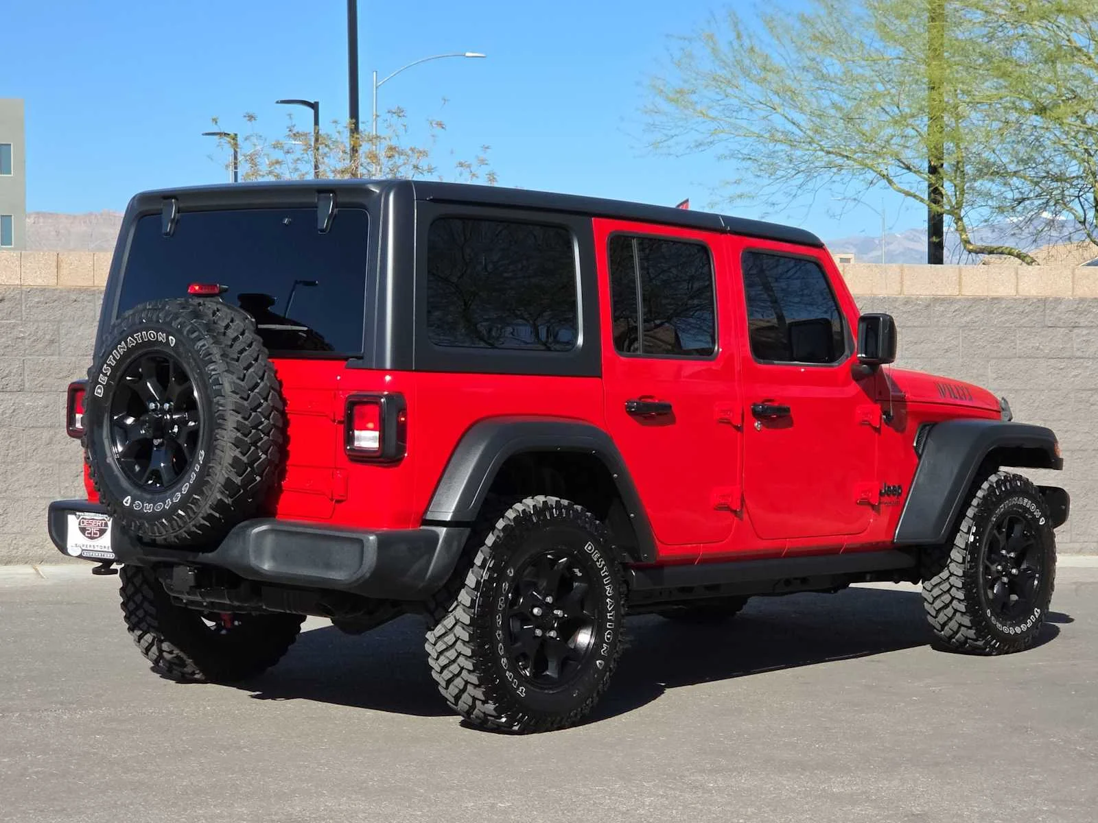 Used 2022 Firecracker Red Clearcoat Jeep Unlimited Willys image 9